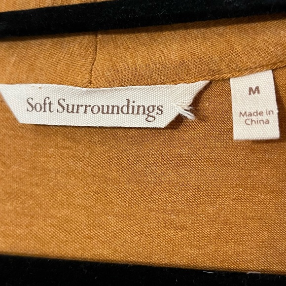 Soft Surroundings Honey Yellow Athena V-Neck Maxi Dress w Pockets size Medium - Picture 3 of 11